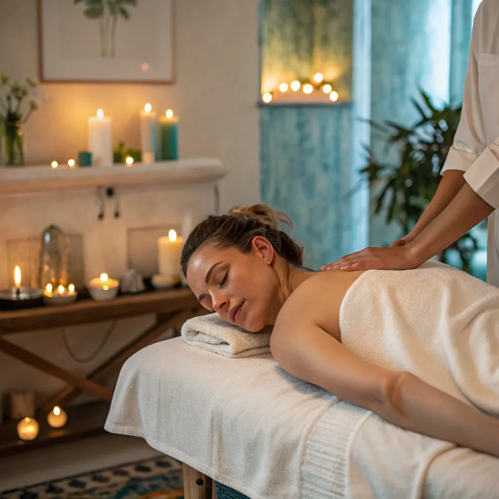 Calming massage ambience